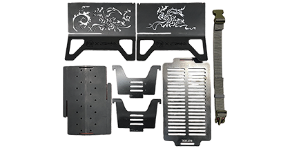 焚火台200サイズ(塗装無し) 調理用鉄板付